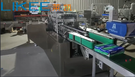 10-50 cajas/min Máquina de embalaje automática de papel de aluminio controlada por PLC para cajas de cartón