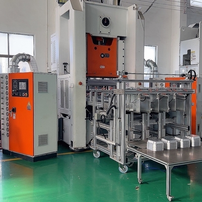 Impulsado por SIEMENS Motor Máquina de fabricación de placas de papel de aluminio con una presión de 80 toneladas