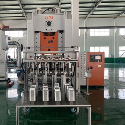 Envase de comida de aluminio 26KW que hace máquina 12000pcs/H alta capacidad de producción