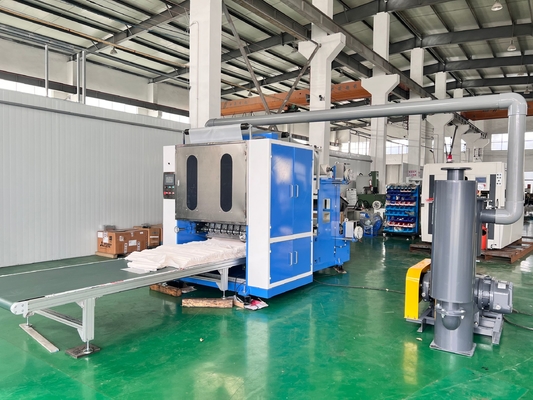 Máquina automática de doblar hojas de película de plástico HDPE con talco en polvo