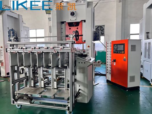 Máquina de fabricación de contenedores de papel de aluminio LK-T80 con 35-70 golpes por minuto para la producción de bandejas cuadradas y capacidad de prensa de 80 toneladas