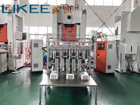 LK-T80 Máquina Automática para Fabricación de Contenedores de Alimentos con Punzonado de Papel de Aluminio 12000 PCS Por Hora