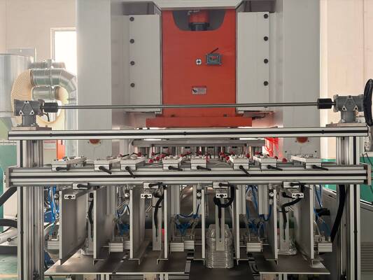 Máquina para fabricar papel de aluminio LK-T80 con componentes neumáticos SMC, capacidad de prensa de 80 toneladas para operación 24 horas