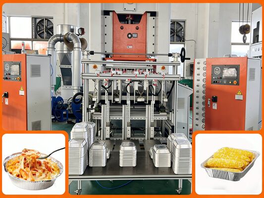 LK-T80 Máquina para hacer papel de aluminio con cambio de molde rápido hidráulico en 15 minutos, capacidad de prensa de 80 toneladas y capacidad de operación de 24 horas