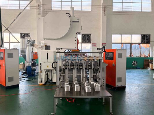 Máquina de fabricación de recipientes de papel de aluminio de 63 toneladas con aspirador de chatarra y sistema de reciclado de residuos para una operación de un operador