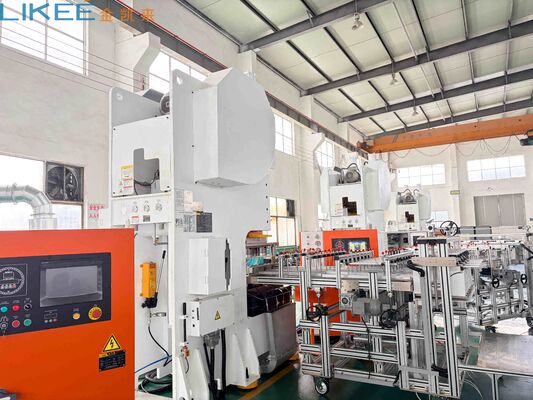 Máquina de contenedores de papel de aluminio totalmente automática con molde de 3 cavidades y estructura de marco en C