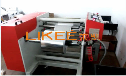 Máquina de Rewinder del rollo de la máquina el rebobinar del papel de aluminio de LK-SR450 0.8MPa